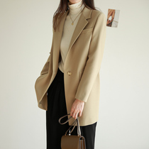 Cajulie blazer women 2021 new small man autumn dress design sense niche jacket temperament suit casual