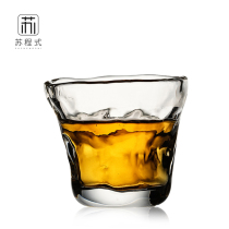 Su style Japanese handmade crystal glass teacup Thickened glass heat-resistant tea cup Single cup Kung Fu tea set