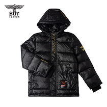 boylondon childrens down jacket bronzing Eagle print slim warm