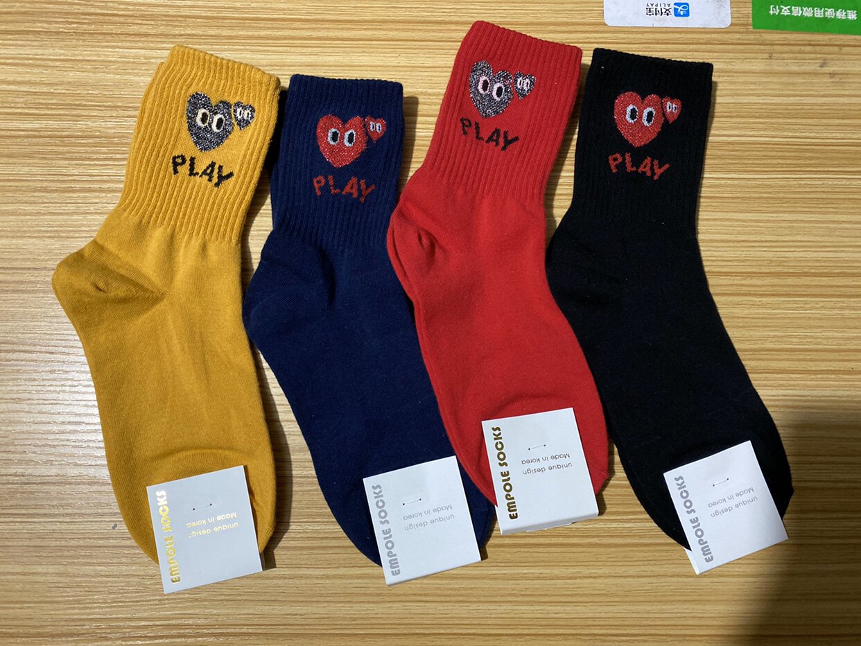 Spot Explosive South Korea Dongdaemun Four Seasons Love Ladies Comfortable Sweet Japanese Cute Long Tube Socks