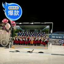 Make a photo frame set a crystal photo personalized custom birthday gift classmates graduation party photo commemoration