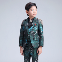 Childrens suit suit handsome British three-piece suit Flower girl boy dress Child suit boy piano performance suit