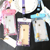 Huawei vivo mobile phone waterproof bag cartoon apple OPPO universal swimming snorkeling water mermaid beach lanyard