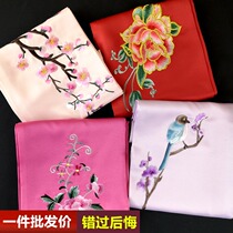 Su embroidered silk scarf female Joker Spring and Autumn Winter mulberry silk cheongsam shawl outside mother dual-purpose embroidered scarf