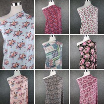 Chiffon fabric printed georgette dress shirt shirt scarf fabric costume Hanfu spring summer clothing fabric