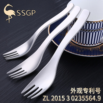 German fruit fork childrens creative cute cartoon baby safety does not hurt the mouth 304 stainless steel small fork home