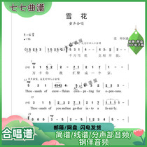 Snow - Flower Theme Song of Childrens Second Sound Choir Spectrum 5 - Line Piano Accommodation Spectrum Audio Division