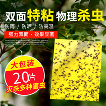 Yellow board armyworm board Double-sided insect-inducing board Paper paste yellow small flying insect bee thrips dip fruit fly sticky board Greenhouse orchard