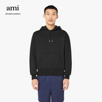 Ami Paris Mens Ami de Coeur Tonal Heart Embroidered Hoodie