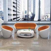 Office Furniture Office Sofa Tea Table Combination Business Reception Room Sofa Modern Small Sofa for Three