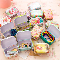 Candy box small with fashion cute mini creative Mori small portable metal sugar iron box