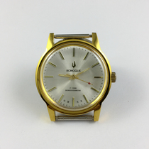 Original stock Peacock brand manual mechanical watch diameter 37mm yellow shell yellow surface free strap