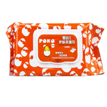 POKO baby skin care Soft Wipes 80 pieces boxed baby clean hip wipes tasteless alcohol free