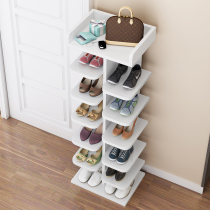 Simple fillet multi-layer shoe rack household door shoe cabinet dustproof family small shoe shelf saving space storage shelf