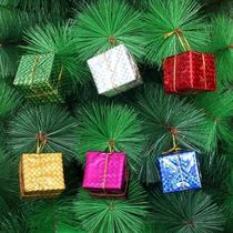 Christmas Tree Hanging Accessories Size Gift Bags Golden Red Pendants Accessories With Hanging Rope Christmas Ornaments