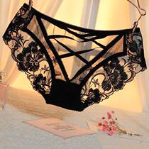 Black Disturbance Lady Briefs Womens Pants Womens Underwear Middle Waisted Pants Pants Shorts Shorts Womens Triangle Pants