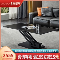 Lifting rock board coffee table table dual-purpose small apartment table living room furniture coffee table light luxury modern simplicity