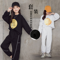 Girls Childrens Wear 2022 Autumn Girls Sports Suit Casual Kids Pullover Sweatshirt Long Sleeve Two-Piece Set