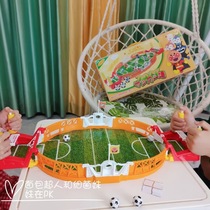 Bread Superman Football Table Childrens Table Football Toys Table Double Match Competition Parent-child Interactive Game Table