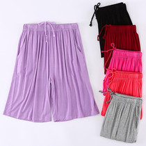 Female chyamdale shorts five-point pants casual loose fat plus size fat mm cool soft drawstring elastic waist