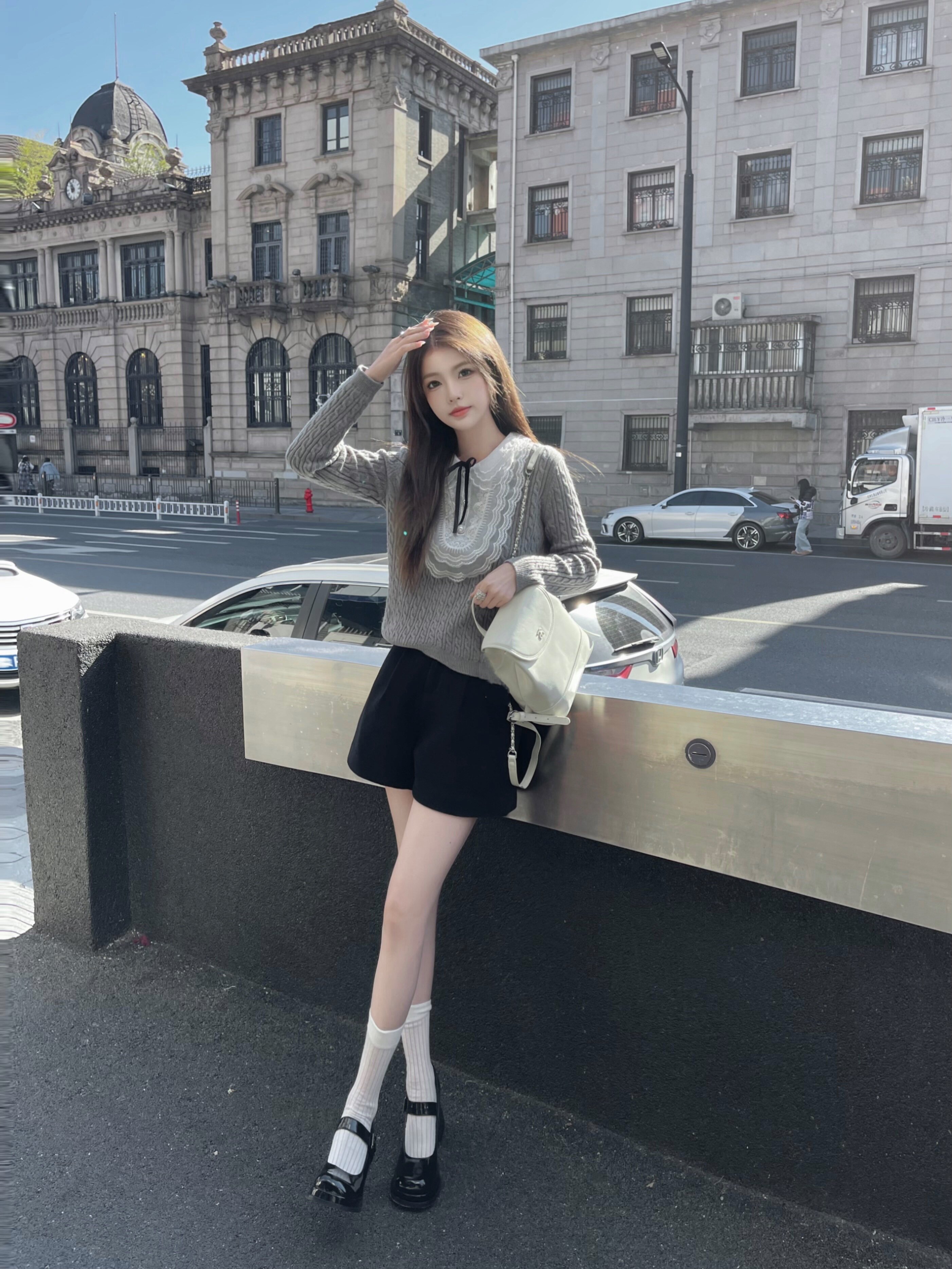 达芙妮春季厚底乐福鞋，英伦风厚底增高3-4cm小个子友好一脚蹬便捷