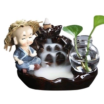 Ceramic reverse flow incense burner ornaments Aromatherapy reverse flow incense burner Incense burner Agarwood incense line incense insert incense deodorant ideas