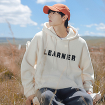 2021 autumn and winter New Tide brand pullover fleece sweater men hooded loose casual top couple long sleeve coat