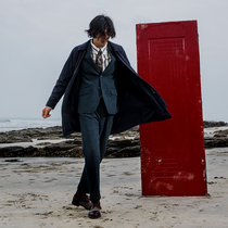SOARIN Inron retro long style windcoat jacket mens fall and gentlemans business casual zipper big coat