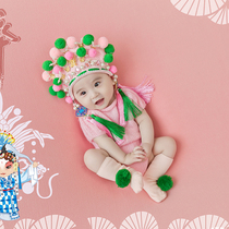 Baitian Dynasty theme Pink quintessence female treasure Chinese style photography clothing Photo studio modeling clothing Baby special clothing