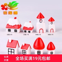 Christmas house New Year ins Decorative crafts Jewelry ornaments Photography props Cartoon castle Snow small gifts