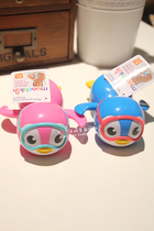 American Munchkin Mackenzie clockwork Swimming Penguin Children Bath Toy Baby Play Water Spot