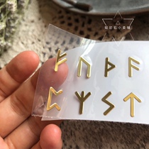 New products such as Nishi store Wen Chuang Letter Sticker Mobile Phone Sticker Metal Sticker Spot
