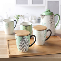 Ceramic cup Large capacity fashion mug Coffee milk cup Creative couple water cup