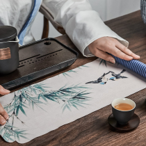 Tea mat waterproof table flag Chinese Zen tea table cloth tea flag fabric Chinese style tea mat cloth