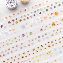 Hands Account Adhesive Tape Cute Teenage Girl Collage Dots Adhesive Tapes Color Supplies Hand Ledger Material Pet Stickers