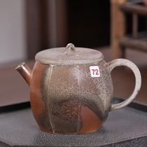 (Solitary Taster) Day-style coarse pottery Artisanal Teapot 72 Number Tea Maker Retro is turning the pot kiln into a ceramic home
