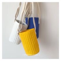 ins childrens thermos cup set water bottle bag adult cute adjustable water Cup bag bottle strap baby bottle cover