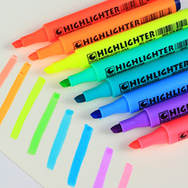 Hand-painted book color pen Lifting pen Marker pen Water-based multi-color angle line large character pen