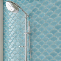 Deep ice cracked fish scale brick umbrella ceramic mosaic tile background wall toilet porch Wall fan brick