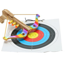 Arrow crossbow Childrens even crossbow Arrow bow Outdoor crossbow toy boy Wooden Wooden