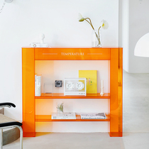 NASO That Nordic Ins acrylic fireplace modern minimalist Hyun Guan Guan Table Decoration Cabinet Studio Exhibition Shelf