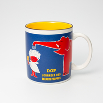 Japan AITOsavignac Comic Series Beauty Thick Burning ceramic Mark Cup Katumbu Breakfast Cup Coffee Cup