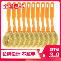 Home Enhanced Hemp Fiber Nonstick Oil Pan Bowls Brush Grease Brush Dishwashing Brush Clean Brush Rust Removal Decontamination
