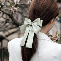 2021 New oversized bow hairclip Korea back of the head temperament hairpin spring clip top clip headgear clip headgear clip
