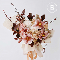 BITOlogy (as may be) F019 Design the table white flowers bouquet floral art Beijing Tongcheng Distribution