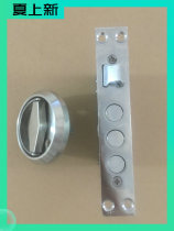 Door center door lock body panel automatic lock Manual Small lock small door handle invisible door lock single-sided dark lock ventilation door lock