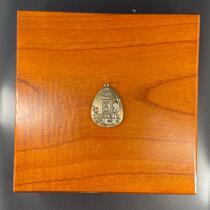 Hangtag hanging pieces to show the car key decorated brass lotus heart after the cars engraved water droplet plaque