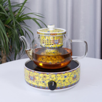 Net enamel color glass cooking tea set with household tea pots for pottery pot ceramic pottery pottery heat-resistant steam pot