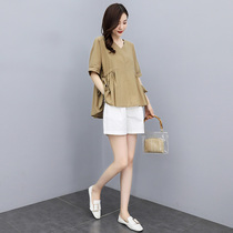 Casual Suit Womens Summer 2021 New Exploits Fashion Foreign Air Little Sub Name Yuan Temperament Summer Two Sets Eben