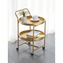 Metallic table movable living Storage Table Tea Fruit Snack